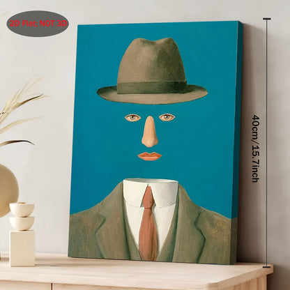Stampa su tela intelaiata — Homage to Magritte