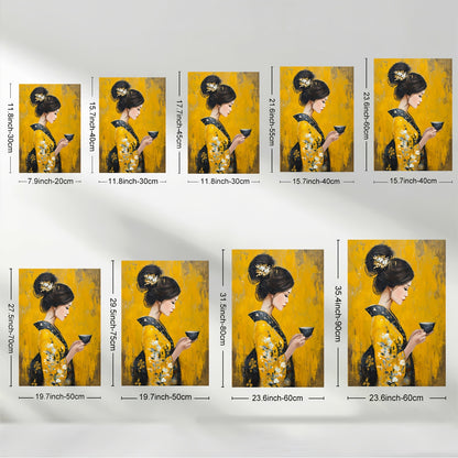 Stampa su tela intelaiata — Geisha