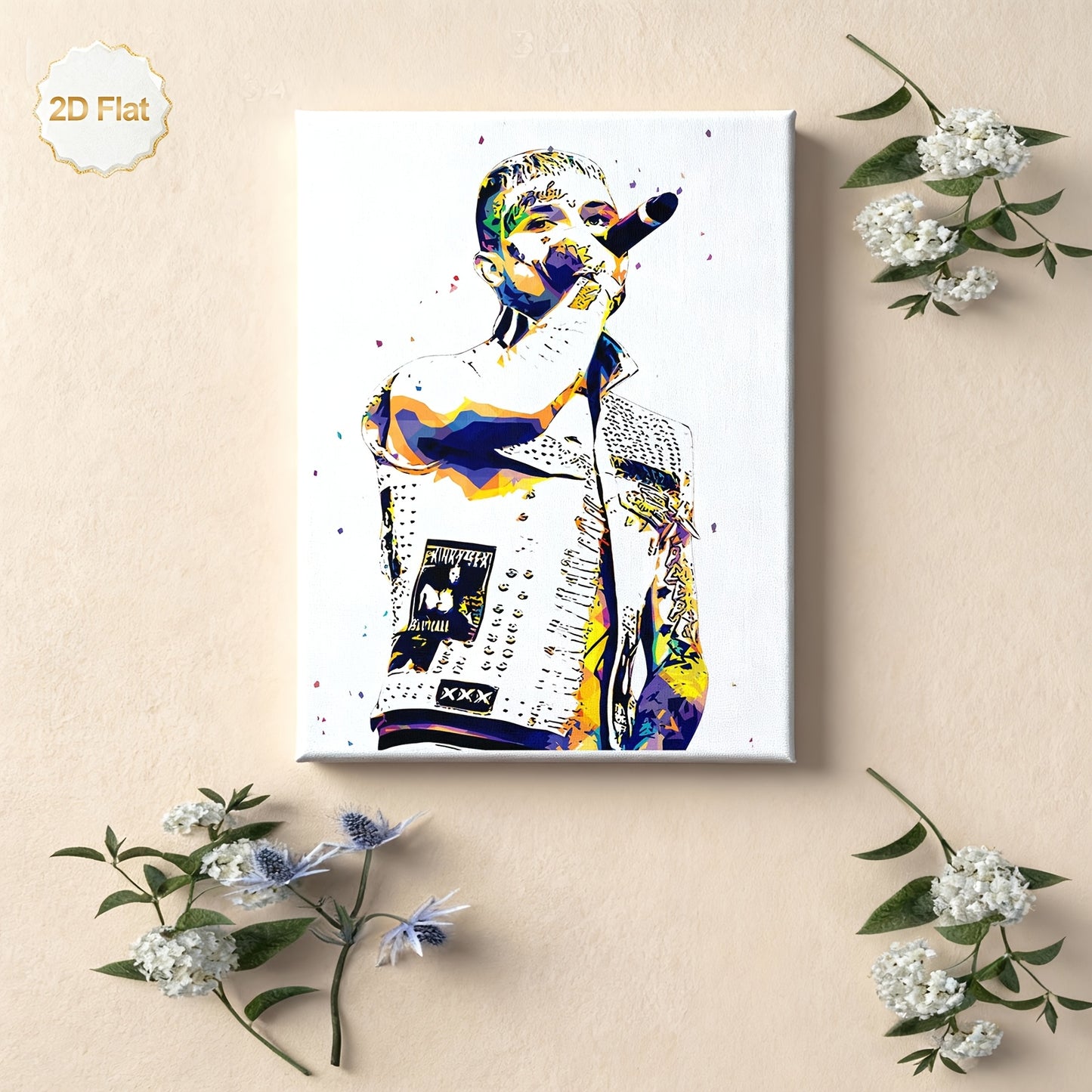 Stampa su tela intelaiata — Rapper Pop Art