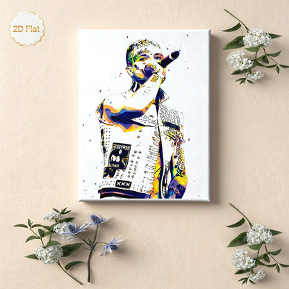 Stampa su tela intelaiata — Rapper Pop Art