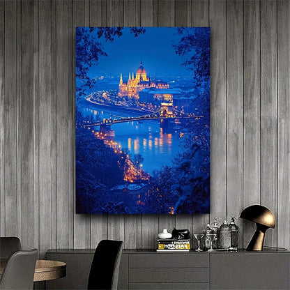 Stampa su tela intelaiata — Budapest