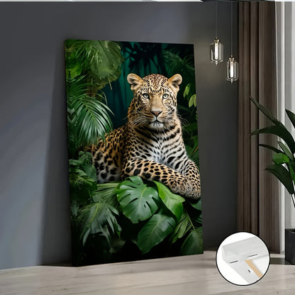 Stampa su tela intelaiata — Leopardo della Giungla