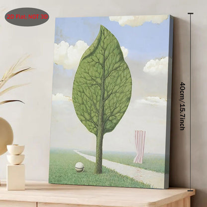 Stampa su tela intelaiata — Homage to Magritte