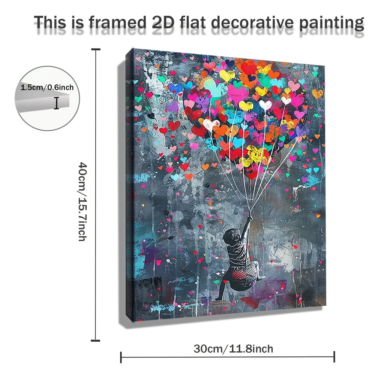 Stampa su tela intelaiata — Palloncini Street Art