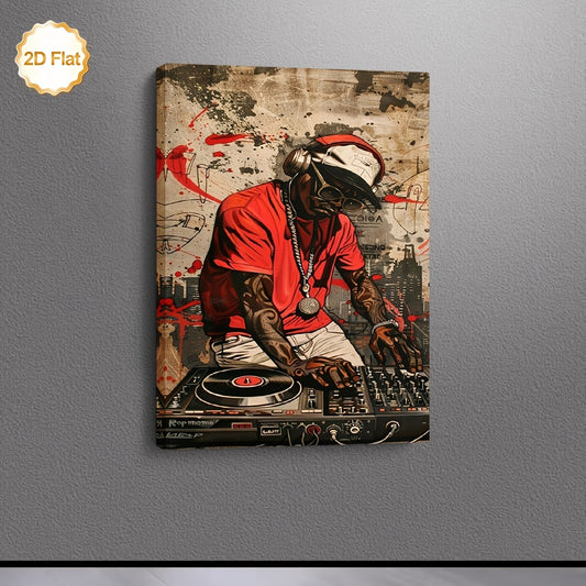 Stampa su tela intelaiata — DJ Graffiti