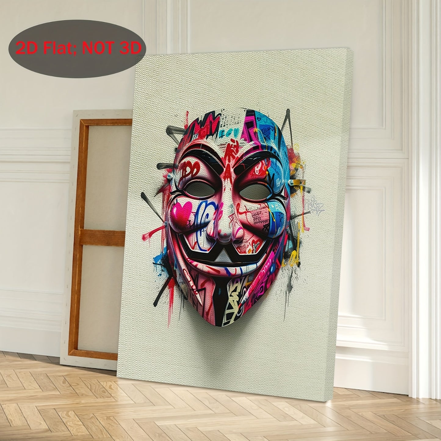 Stampa su tela intelaiata — Maschera Graffiti