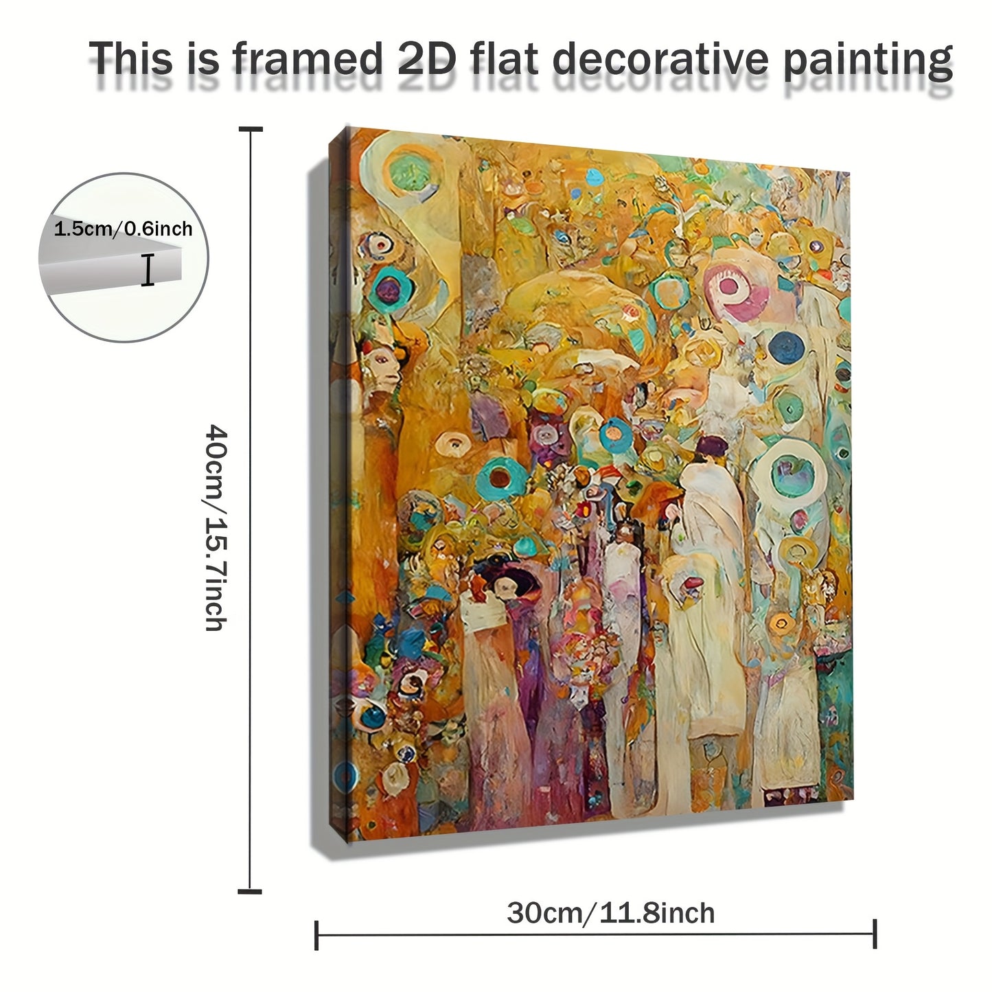 Stampa su tela intelaiata — Homage to Klimt