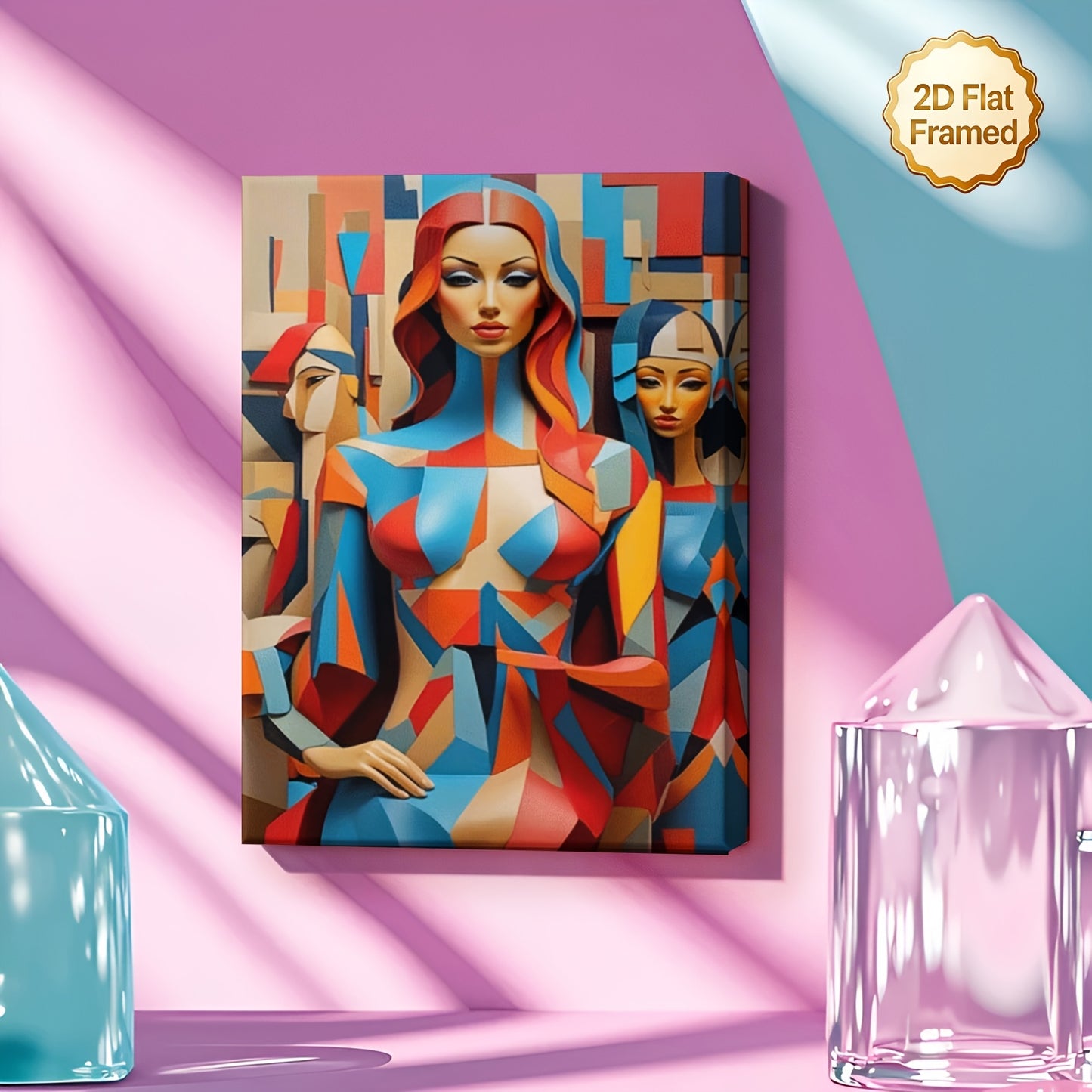 Stampa su tela — Figura Cubista
