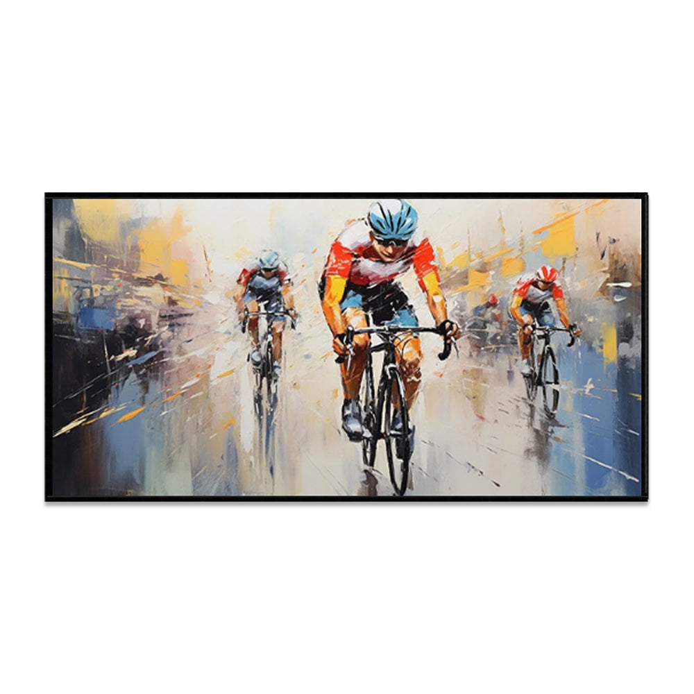 Dipinto a mano da intelaiare — Sport