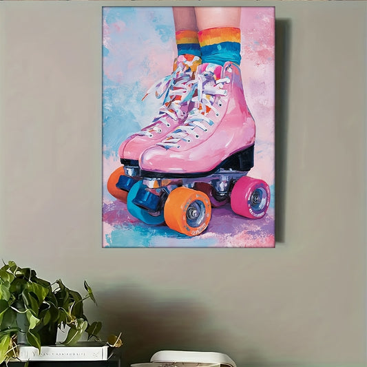 Stampa su tela — Pattinatrice Pop Art