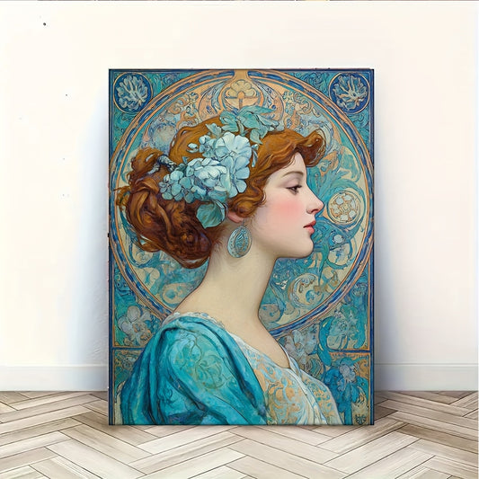 Stampa su tela intelaiata — Homage to Mucha