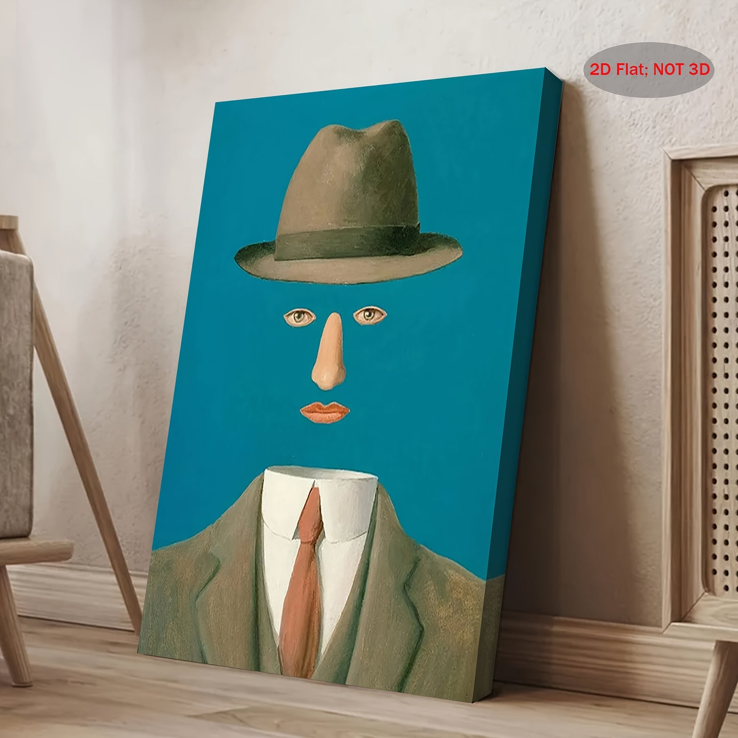 Stampa su tela intelaiata — Homage to Magritte