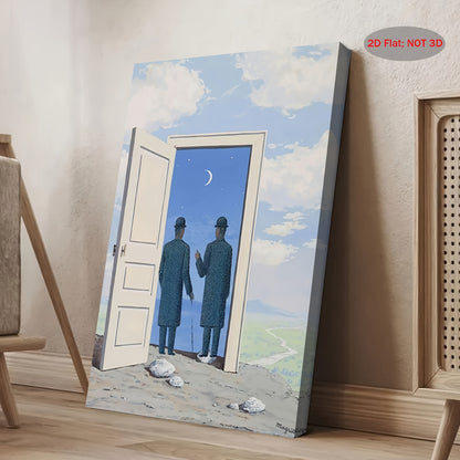 Stampa su tela intelaiata — Homage to Magritte