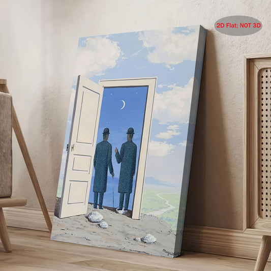 Stampa su tela intelaiata — Homage to Magritte