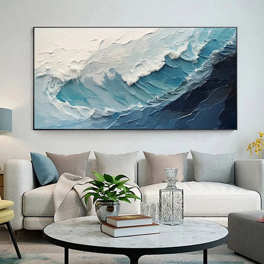 Dipinto a mano da intelaiare — Onde del Mare