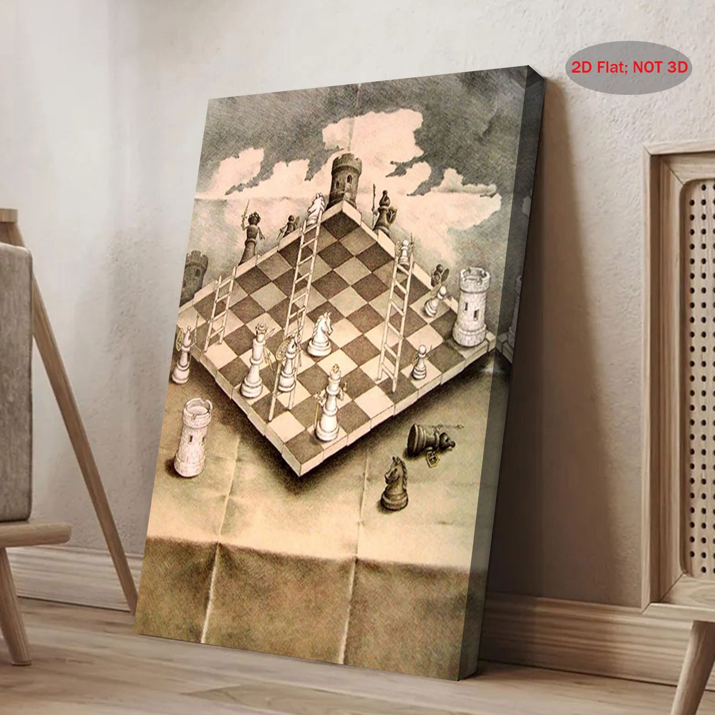 Stampa su tela intelaiata — Homage to Escher