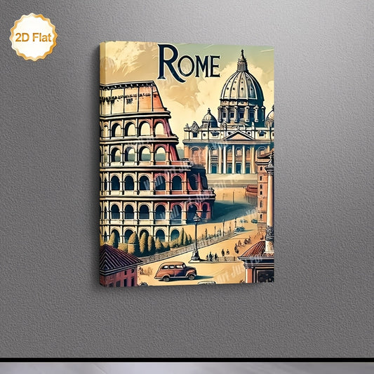 Stampa su tela intelaiata — Roma