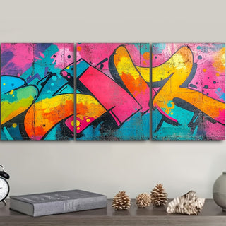 Stampa su tela intelaiata — New York Graffiti