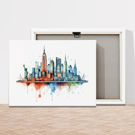 Stampa su tela intelaiata — Skyline New York