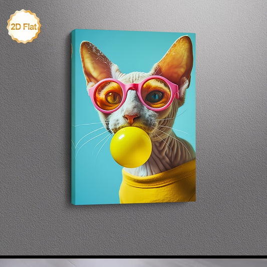 Stampa su tela intelaiata — Gatto Sphynx