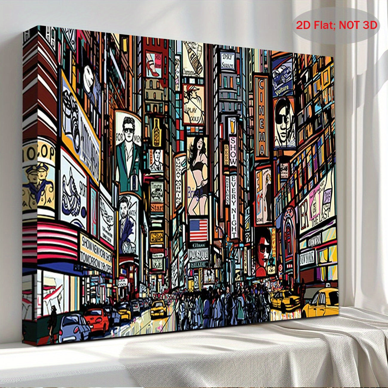 Stampa su tela intelaiata — Times Square New York