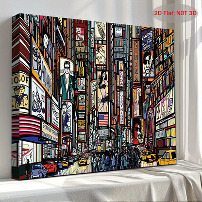 Stampa su tela intelaiata — Times Square New York