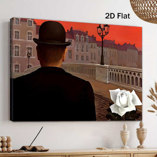 Stampa su tela intelaiata — Homage to Magritte