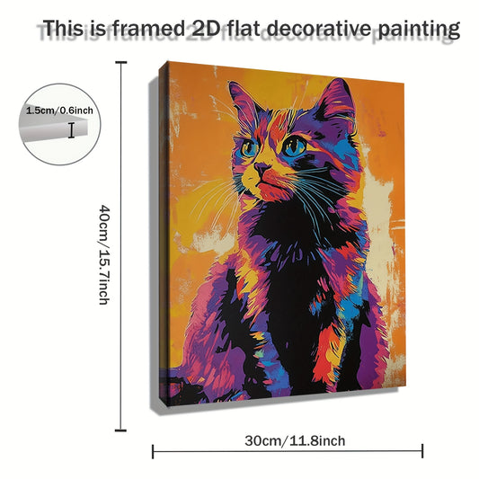 Stampa su tela — Gatto Pop Art