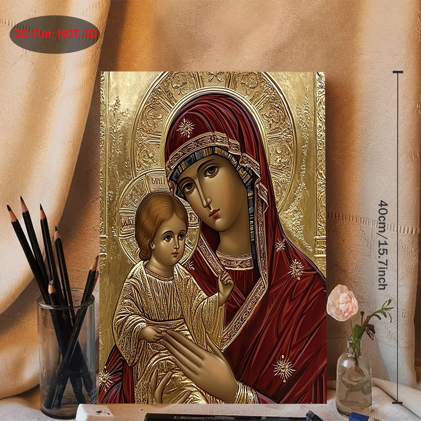 Stampa su tela intelaiata — Madonna col Bambino