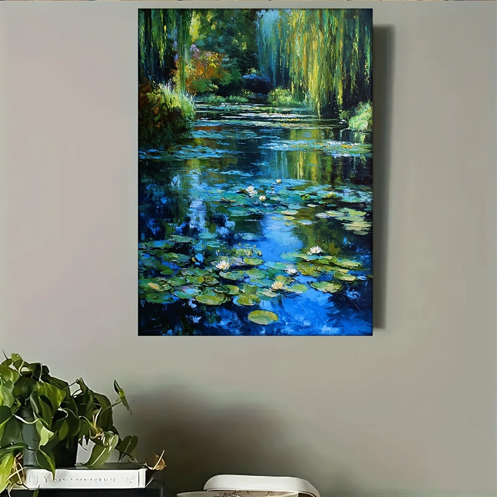 Stampa su tela intelaiata — Homage to Monet