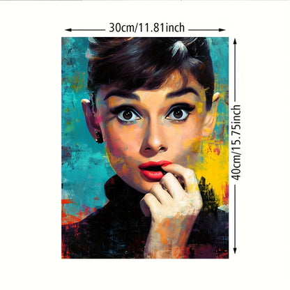 Stampa su tela intelaiata — Homage to Audrey