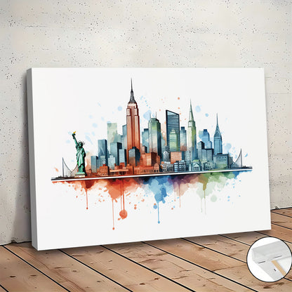 Stampa su tela intelaiata — Skyline New York