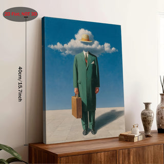 Stampa su tela intelaiata — Homage to Magritte