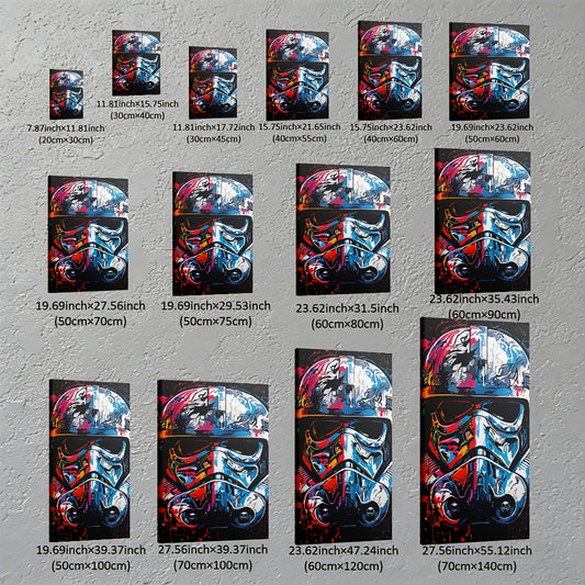 Stampa su tela intelaiata — Homage to Star Wars