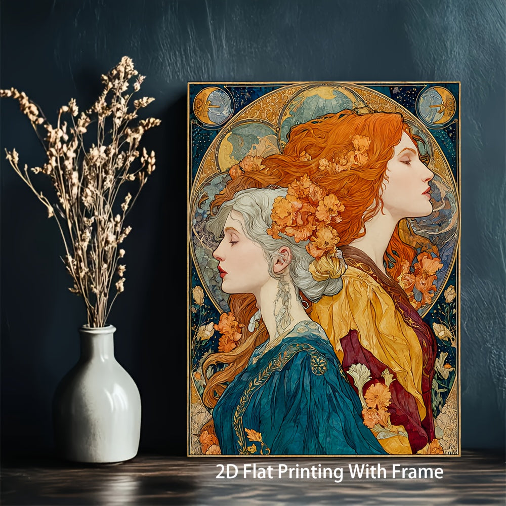 Stampa su tela intelaiata — Homage to Mucha