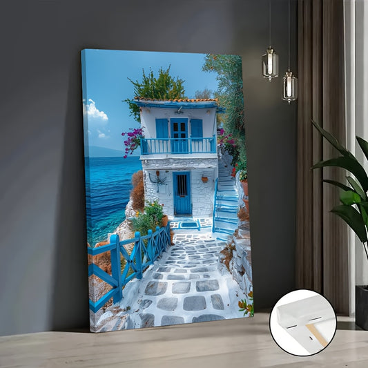 Stampa su tela intelaiata — Balcone Mediterraneo
