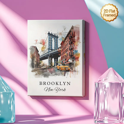 Stampa su tela intelaiata — Brooklyn
