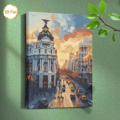 Stampa su tela intelaiata — Madrid