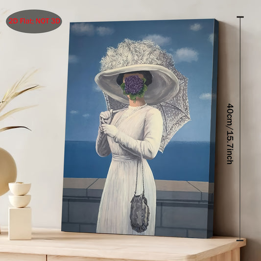 Stampa su tela intelaiata — Homage to Magritte