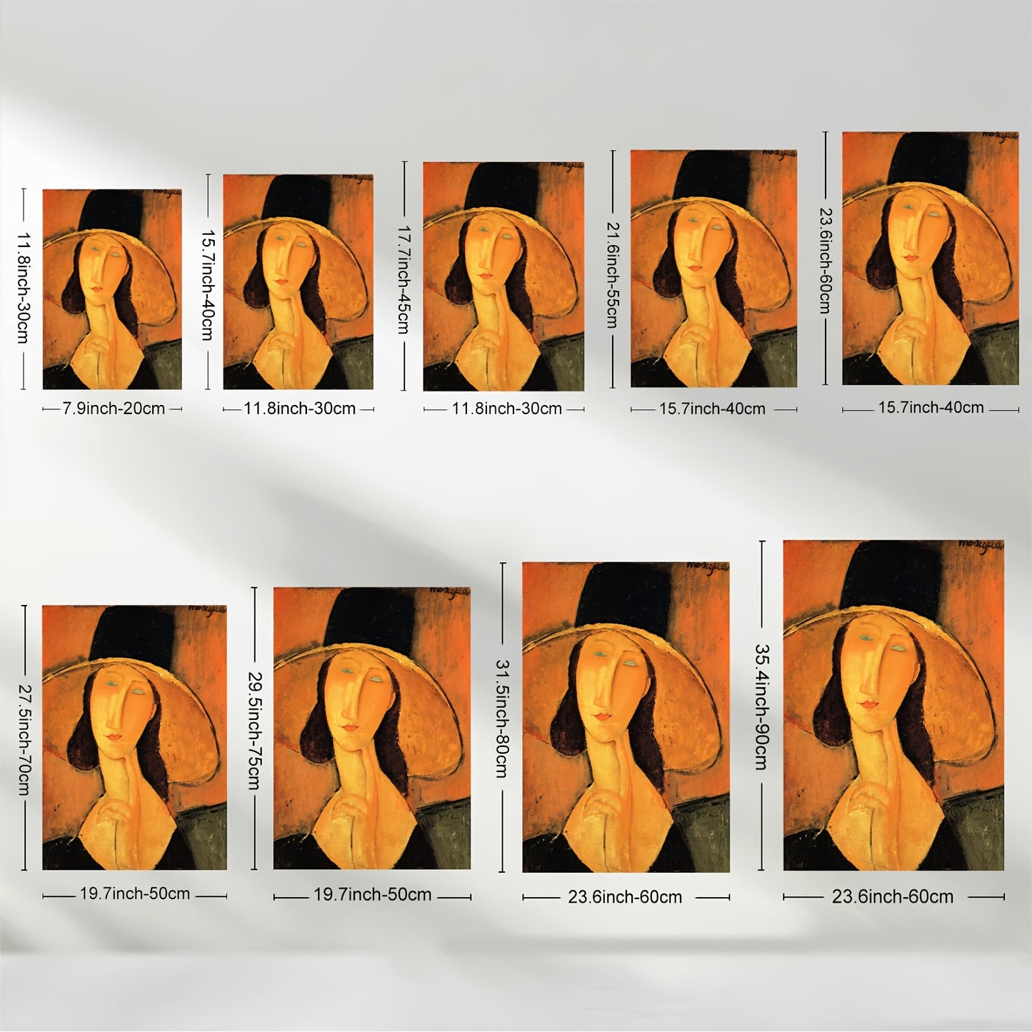 Stampa su tela intelaiata — Homage to Modigliani