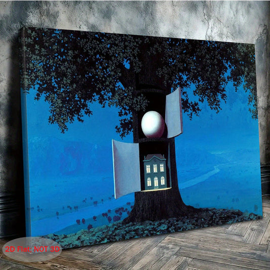 Stampa su tela intelaiata — Homage to Magritte