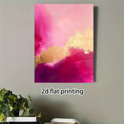 Stampa su tela intelaiata — Astratto Fucsia