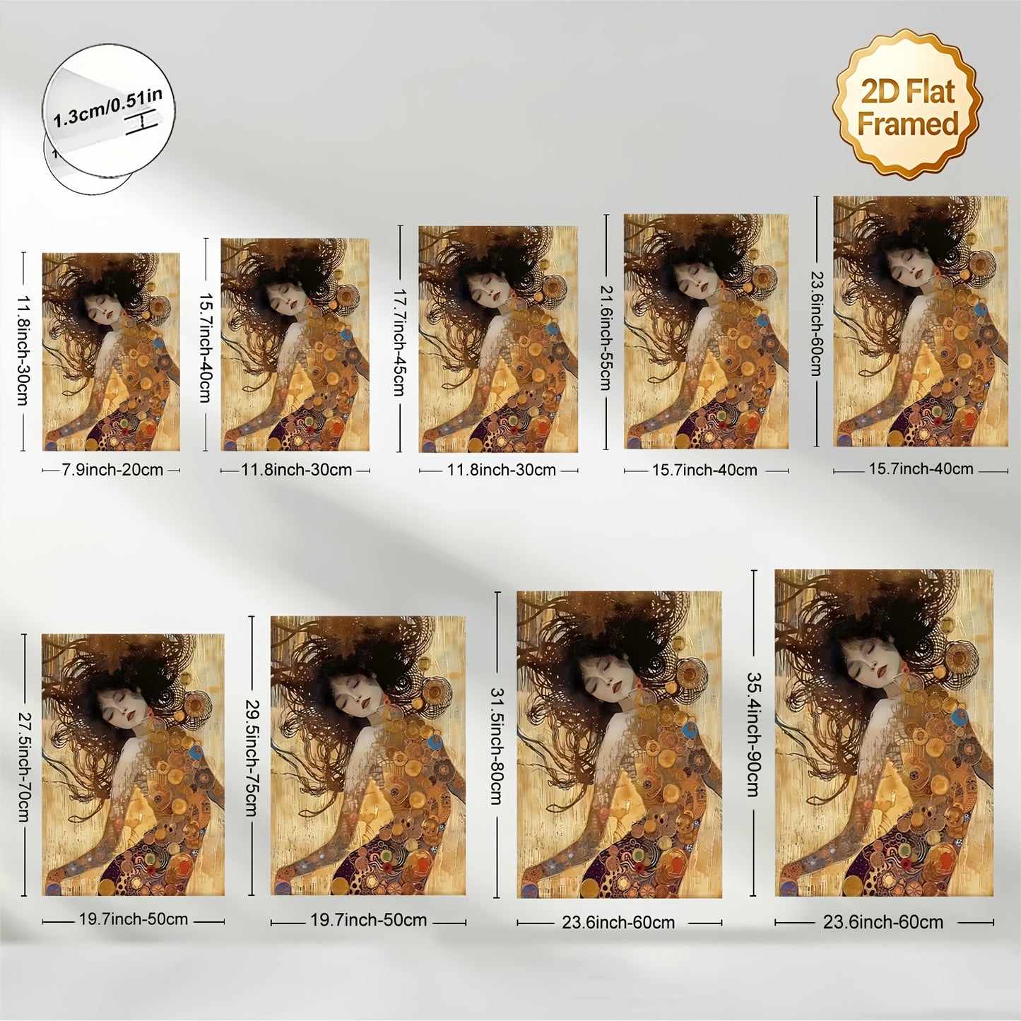 Stampa su tela intelaiata — Homage to Klimt