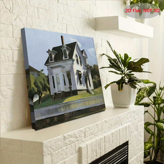 Stampa su tela intelaiata — Homage to Hopper