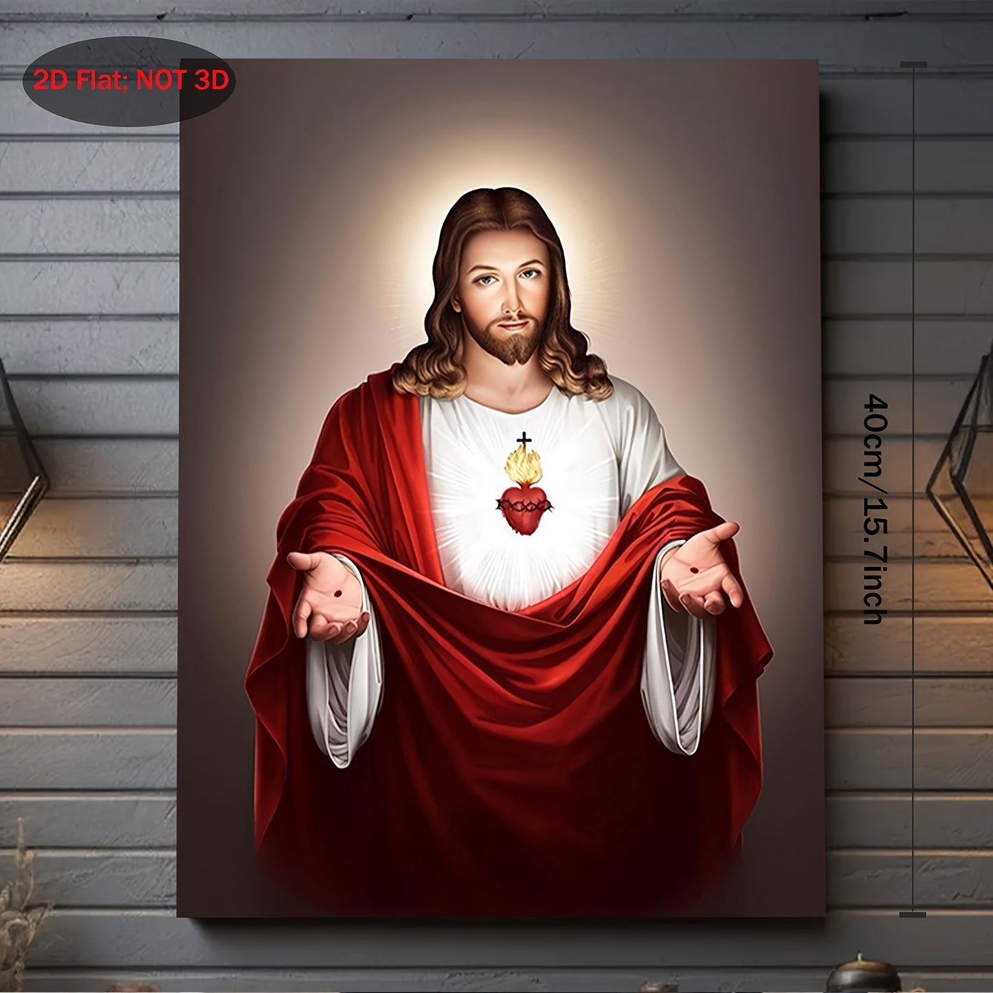 Stampa su tela intelaiata — Sacro Cuore
